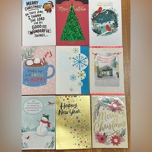 Brand new total Hallmark Merry Christmas cards